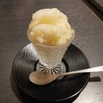 京都祇園 八坂圓堂 - 柚子のシャーベット