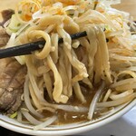 ラーメン もっけだの - 『特製青唐味噌ラーメン』の麺