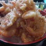 瓦藍洞 - 岬かき揚げ丼600円