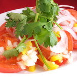 tomato and coriander salad