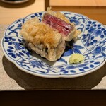 天ぷら北川 - 鯵