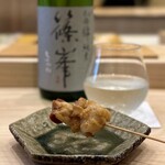 松寿司 - ホッキ貝の串焼き