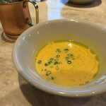 PIZZERIA & BAR NOHGA - かぼちゃだったと思う。滑らかで美味しい。オイルとネギのアクセントも良かった。