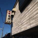 釜山 - 大通りには焼き肉の幟があって路地を入ったら直ぐに看板が見えます。