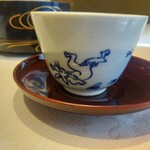 銀座 吉兆 - お茶の器は鳥獣戯画