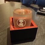 ささいずみ - 梅ヶ枝純米グラス590円。