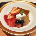 銀座 吉兆 - 和三盆のプリン