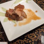 松島センチュリーホテル - タブレット注文　豚ステーキ(食べかけですみません)