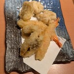 松島センチュリーホテル - タブレット注文　天ぷら　海老、はも、白子、穴子等