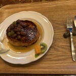 cafe wapi - 金時豆とうぐいす豆のフレンチトースト