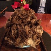よろにく - デザート　ほうじ茶のかき氷