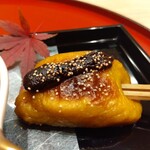 日本料理 よこ倉 - 栗麩田楽、芥子の実のせ