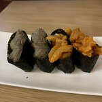 鬼平せんぎょてん - かにみそ&イカウニ軍艦