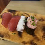 鬼平せんぎょてん - マグロ、タコ、ネギトロ