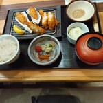 Sakura Tei Haebaru ten - 牡蠣フライと三元豚ロースかつ定食