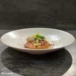 カーサ・デル・チーボ - 真鱈の瞬間燻製とバッカラマンテカート