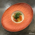 カーサ・デル・チーボ - 秋鮭と秋鮭の白子で味わう冷製タリオリーニ