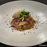 カーサ・デル・チーボ - 真鱈の瞬間燻製とバッカラマンテカート