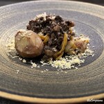 カーサ・デル・チーボ - 銀の鴨のラグーのタヤリンと縄文栗