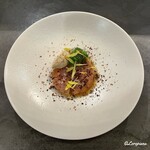 カーサ・デル・チーボ - 真鱈の瞬間燻製とバッカラマンテカート