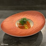 カーサ・デル・チーボ - 秋鮭と秋鮭の白子で味わう冷製タリオリーニ