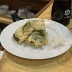 魚三酒場 - サラダ感覚でピーマンいただきました。