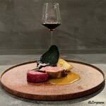 カーサ・デル・チーボ - Produttori del Barbaresco Pajèと猪の肩ロースのアッロースト