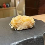 京橋 鮨 好日 - ズワイガニの黄身和え