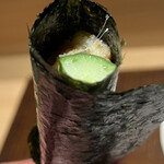 京橋 鮨 好日 - きゅうりと穴子のシャリ無し手巻き