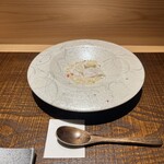 京橋 鮨 好日 - 真鱈白子グラタン　虎河豚　新百合根