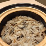 日本料理 よこ倉 - きのこ御飯