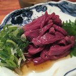 京の焼肉処 弘 - ハツの刺身