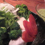 京の焼肉処 弘 - 京野菜サラダ・九条葱ドレッシングで