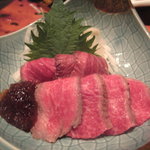 京の焼肉処 弘 - 和牛たたき・ポン酢ジュレ