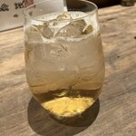 鳥茂 - 梅酒3年ものソーダ割り