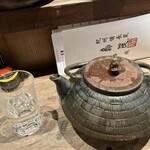 鳥茂 - 日本酒冷酒上喜南部鉄瓶2合