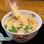 手打うどん春日井 - 海老天きざみうどん