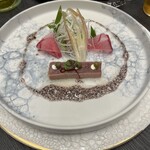 ヒルトン京都 - マグロの湯引き