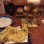 居酒屋　矢三朗 - お通しの天婦羅