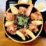 鳥礼食堂 - どてから丼（大盛）