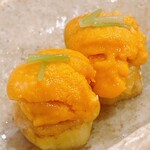 貴山 - 温かい茄子と田楽味噌、冷たいウニの温度差にただただ溜息・・・