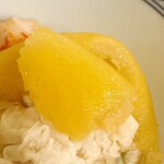 貴山 - お出汁の染み込んだこの黄柚子釜が美味しい