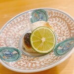 貴山 - 虎河豚の白子の炙り