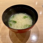 寿司 藤やま - あおさの味噌汁