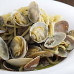 Genovese pasta with clams and seasonal vegetables