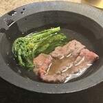 裏篠田 - 天然の昆布とマグロぶしの出汁との相性は抜群。最後に振りかけてくれた柚子もいい香り。