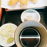 そば処奴一 - 天ざる蕎麦(海老)   ¥2,050  辛汁と薬味