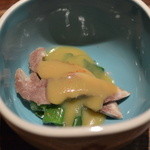 京やきにく 弘 - 2014/12 アギと九条ネギ てっぱい　しらかわｺｰｽ (7,000円)