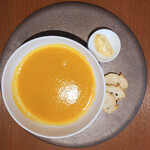 d'ici - ランチコース 6600円 の魚のスープ ルイユ添え