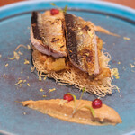 d'ici - ランチコース 6600円 のサンマのタルト仕立てモロッコ風